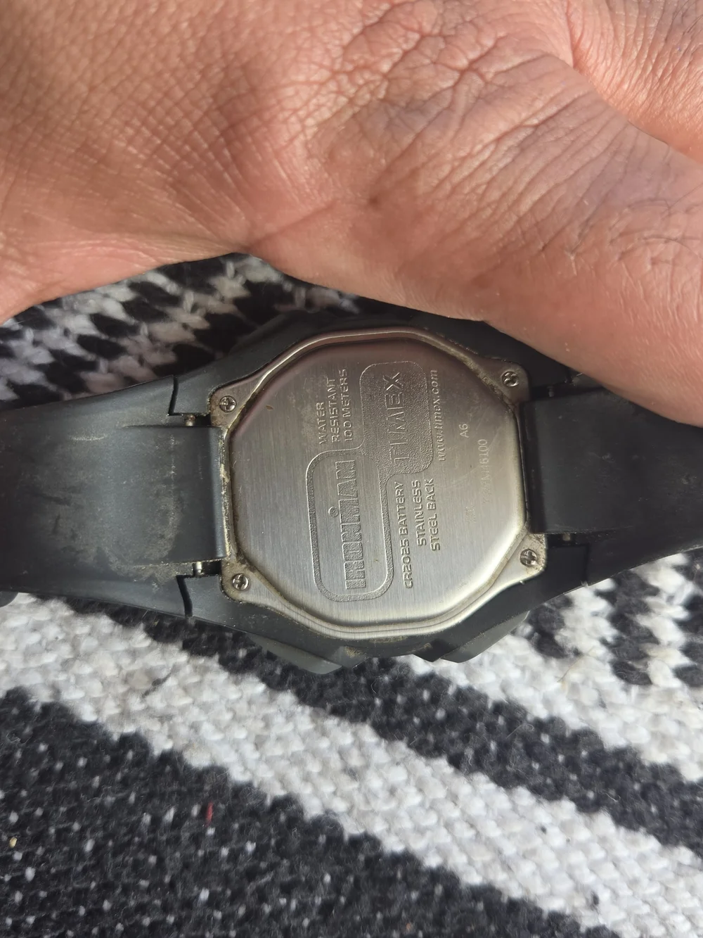 Timex Black Digital Sports Watch with Start/Split Button